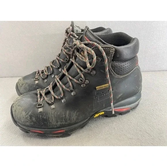 Zamberlan Men's 10.5 Leather Gore-Tex Hiking Backpacking Boots Black Italy